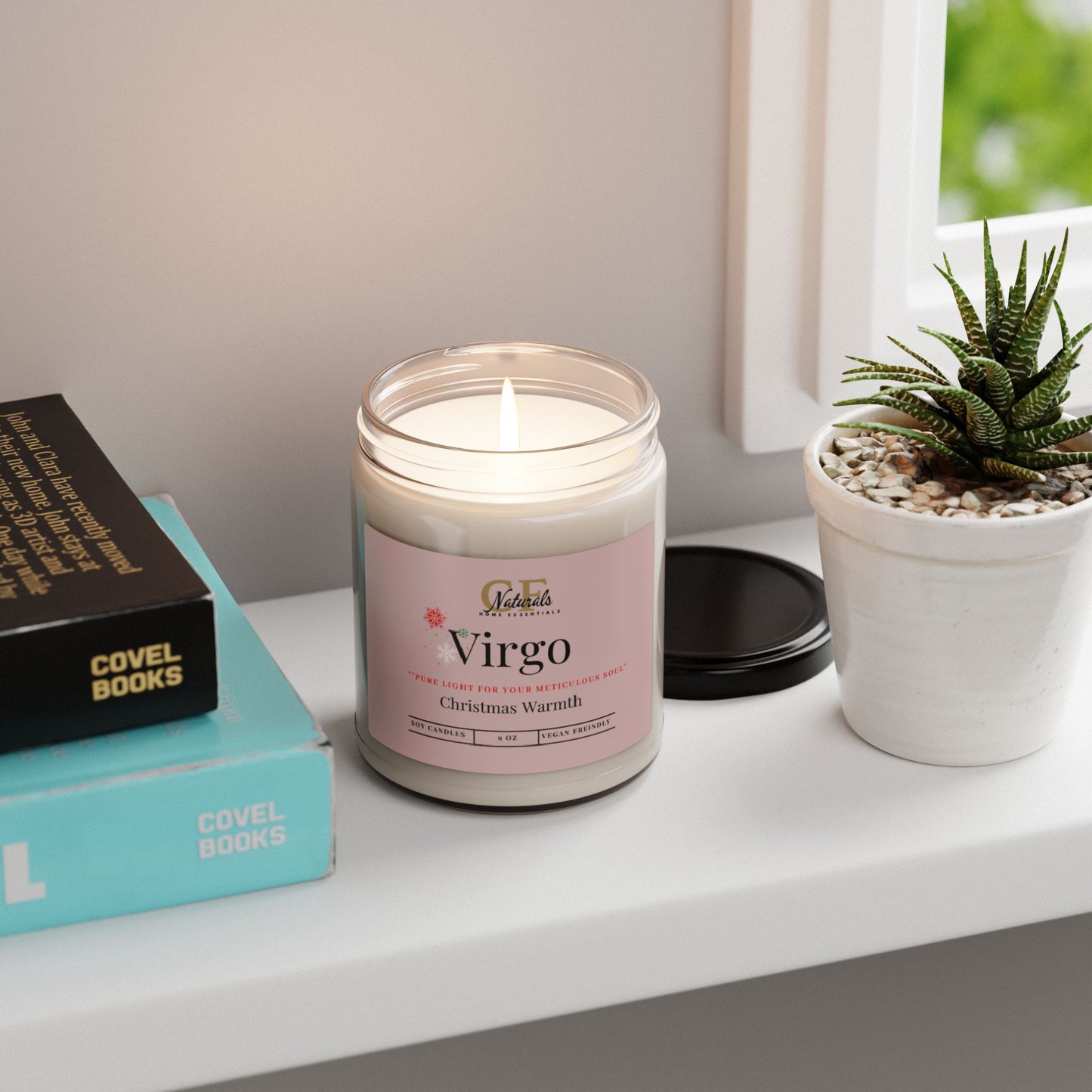 Clarity Essence: Virgo Radiant Purity Christmas Warmth Candle