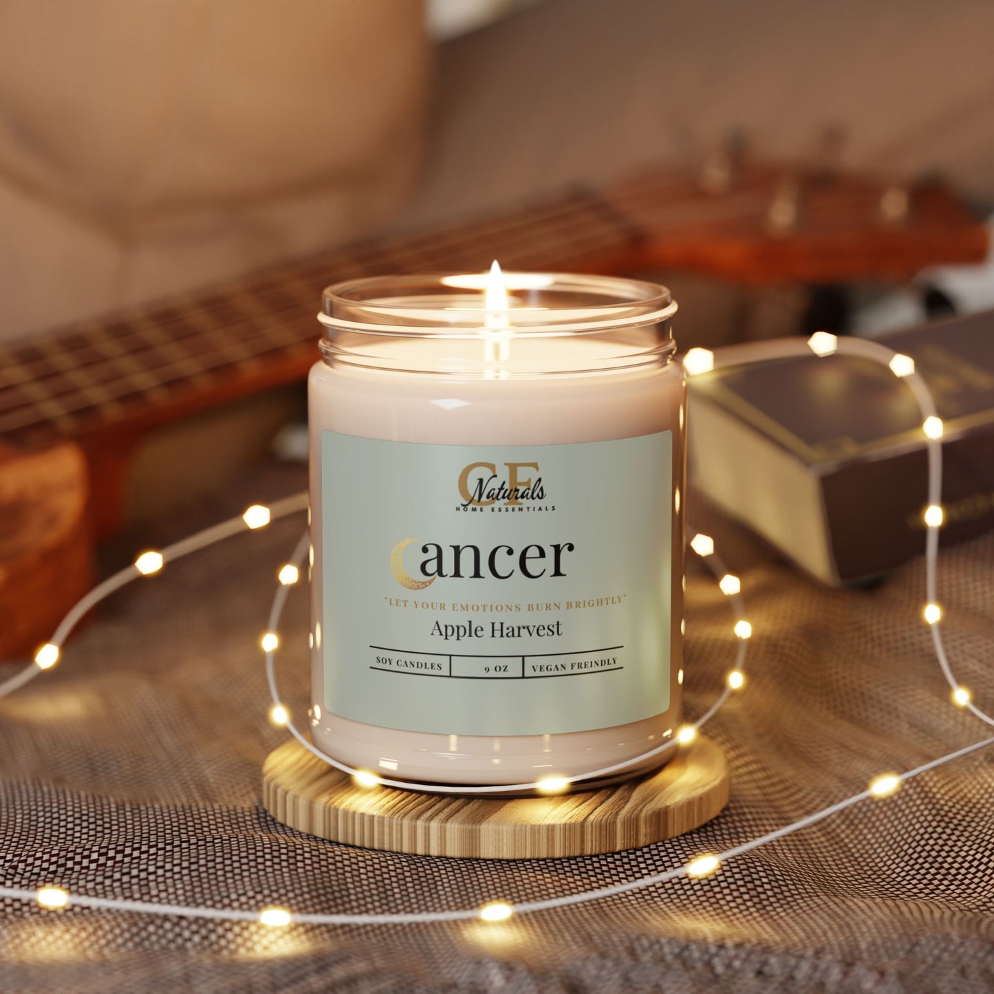 Moonlit Serenity: Cancer Emotional Glow Apple Harvest Candle