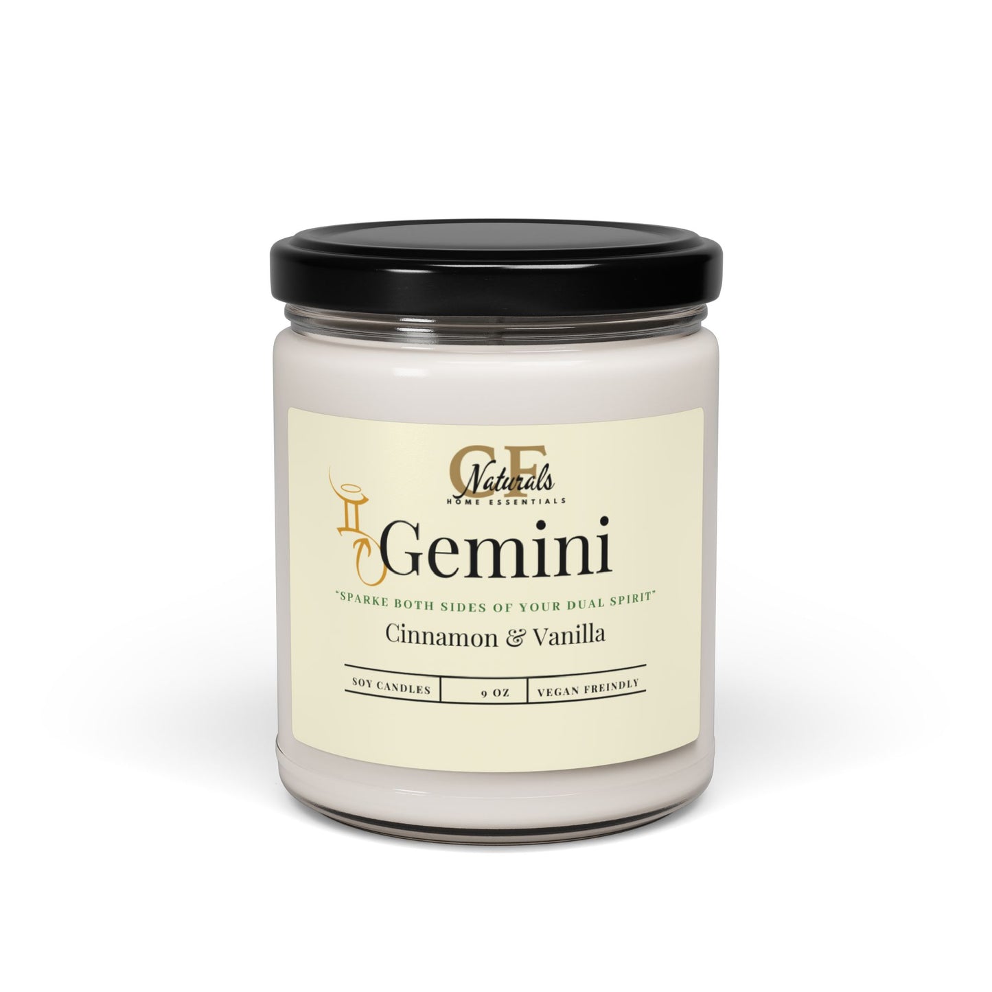 Dual Flame: Gemini Spark of Curiosity Cinnamon & Vanilla Candle