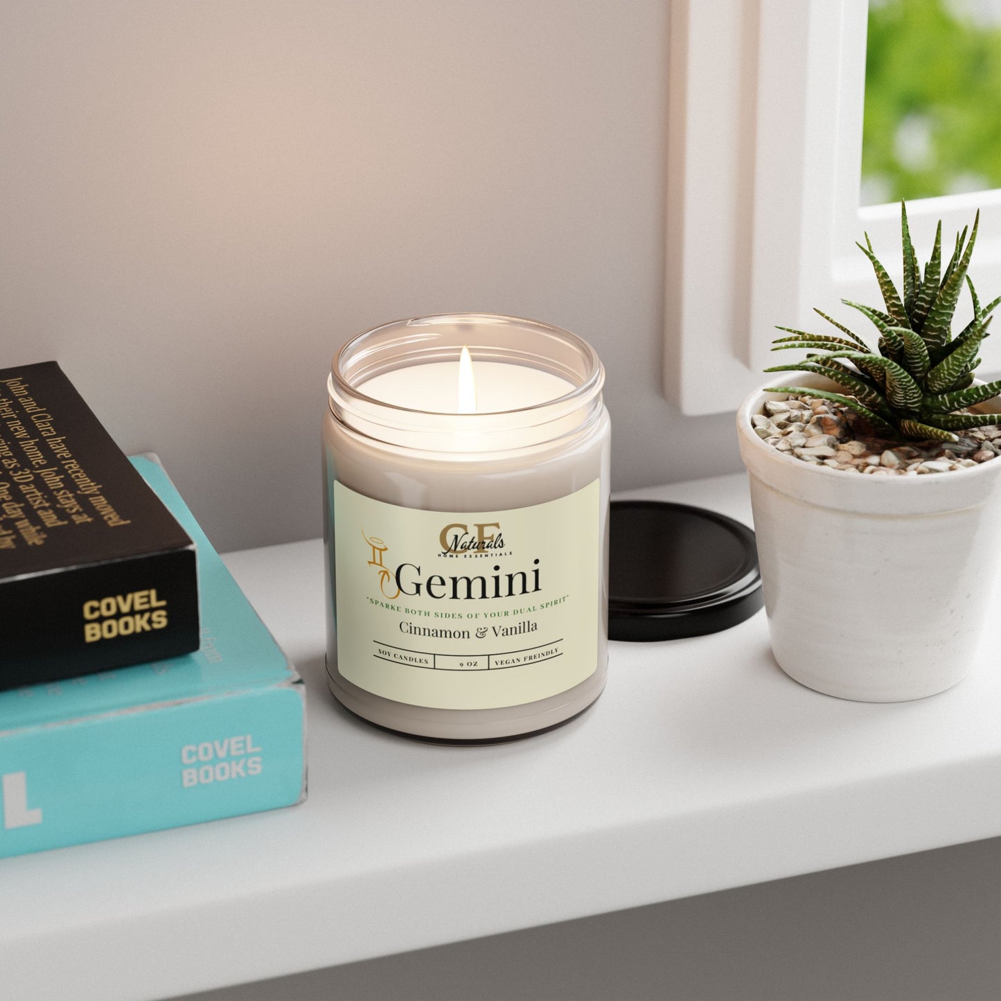 Dual Flame: Gemini Spark of Curiosity Cinnamon & Vanilla Candle