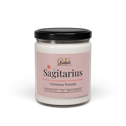 Clarity Essence: Sagittarius Radiant Purity Christmas Warmth Candle