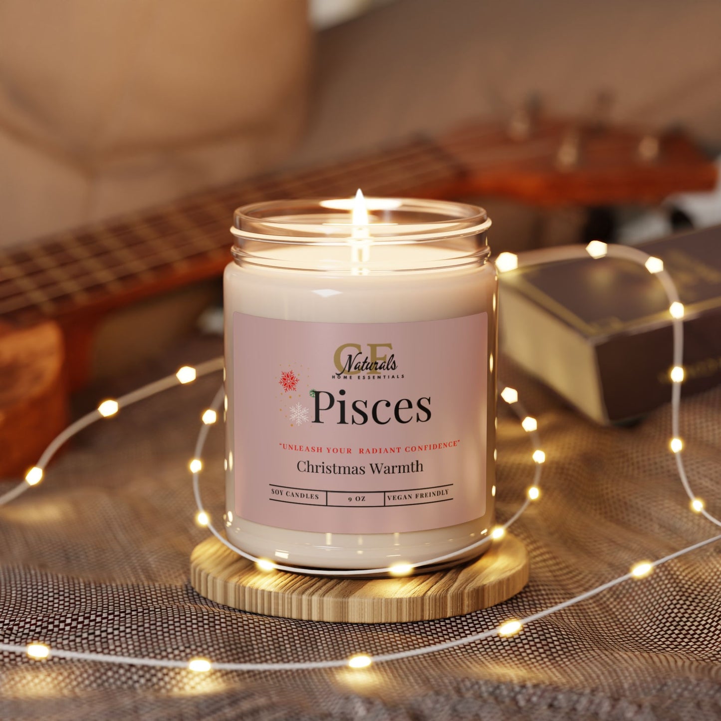 Dreamlit Waters: Pisces Luminous Reverie Christmas Warmth Candle