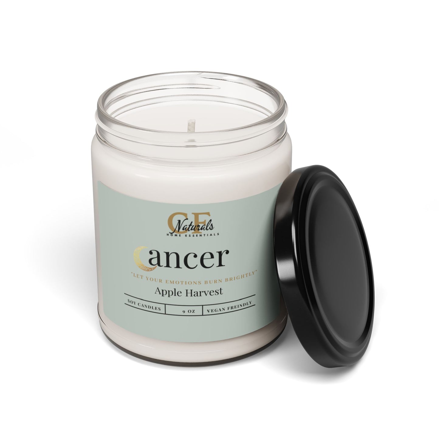 Moonlit Serenity: Cancer Emotional Glow Apple Harvest Candle